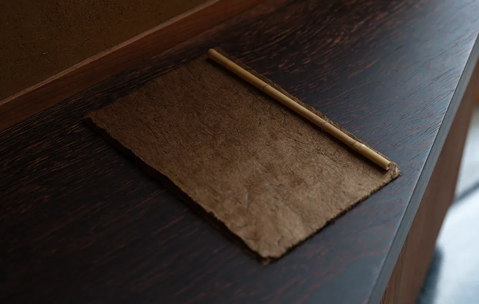 品書き・座布団